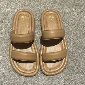 Zara Tan Sandals